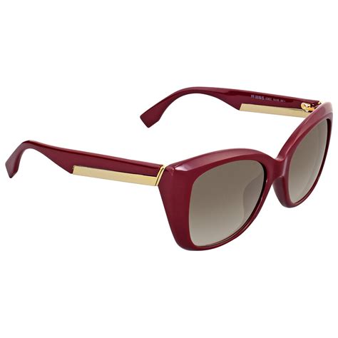 fendi burgundy sunglasses|Fendi unisex sunglasses.